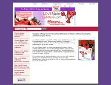 Tablet Screenshot of lovemainelobsters.com